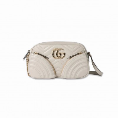 GUCCI GG MARMONT LEATHER CROSSBODY BAG 798715 (24.5*15*9cm)